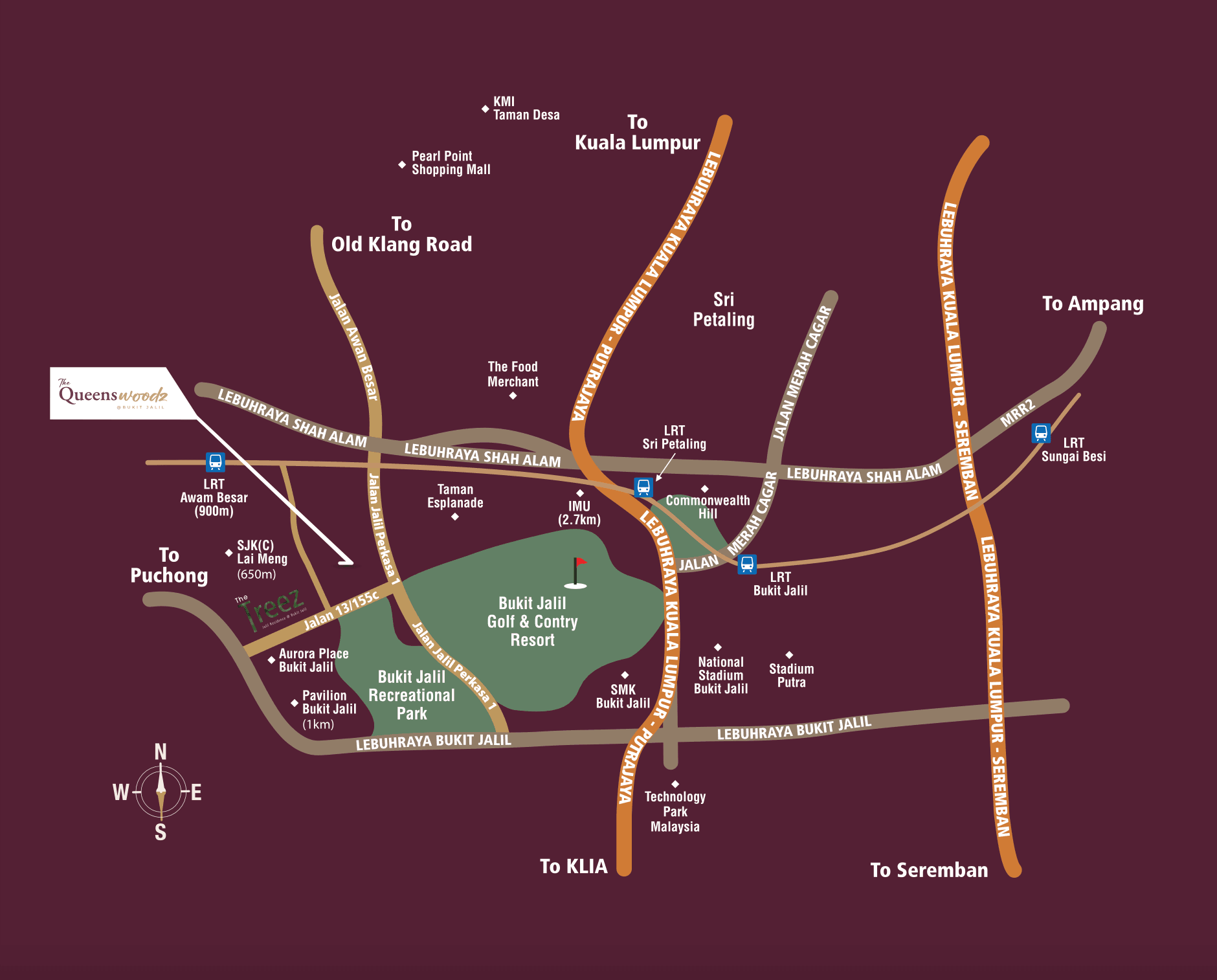 The Queenswoodz Location Map